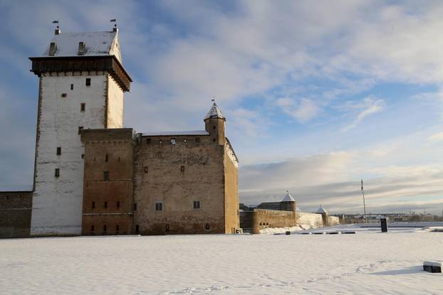 Estonian border with Russia