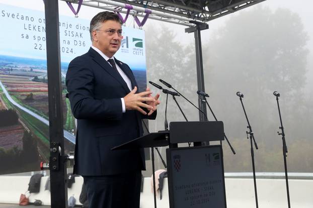 Svečanost puštanja u promet dionice autoceste A11 Lekenik - Sisak