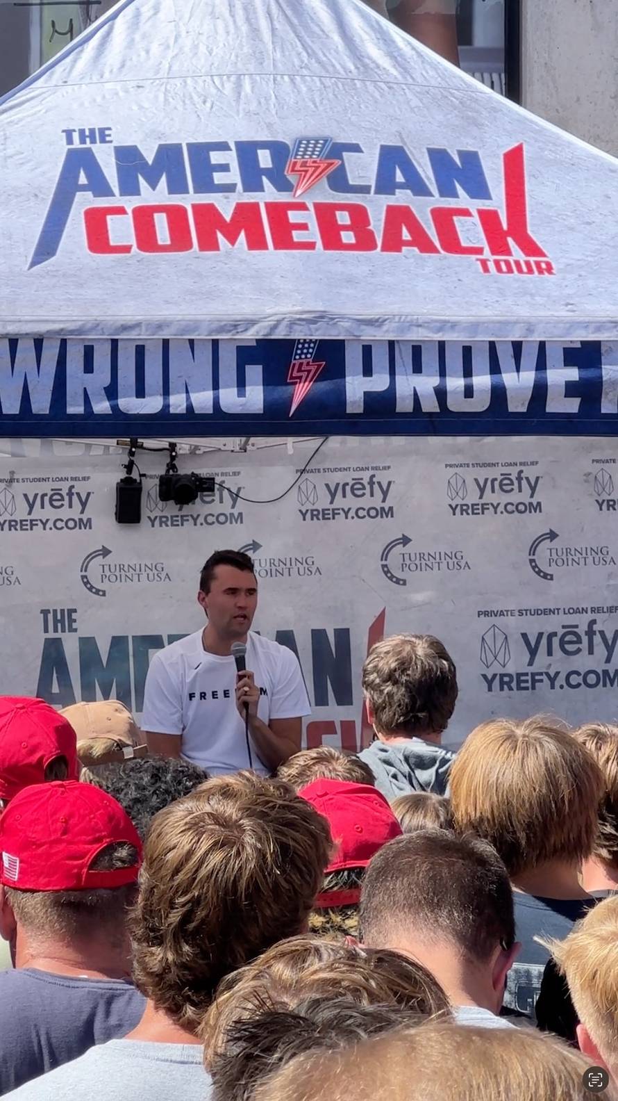Charlie Kirk fatally shot at Utah Valley University event