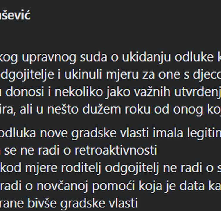 Tomašević: Sud je rekao da se ne radi o stečenim pravima, dat ćemo više vremena za ukidanje