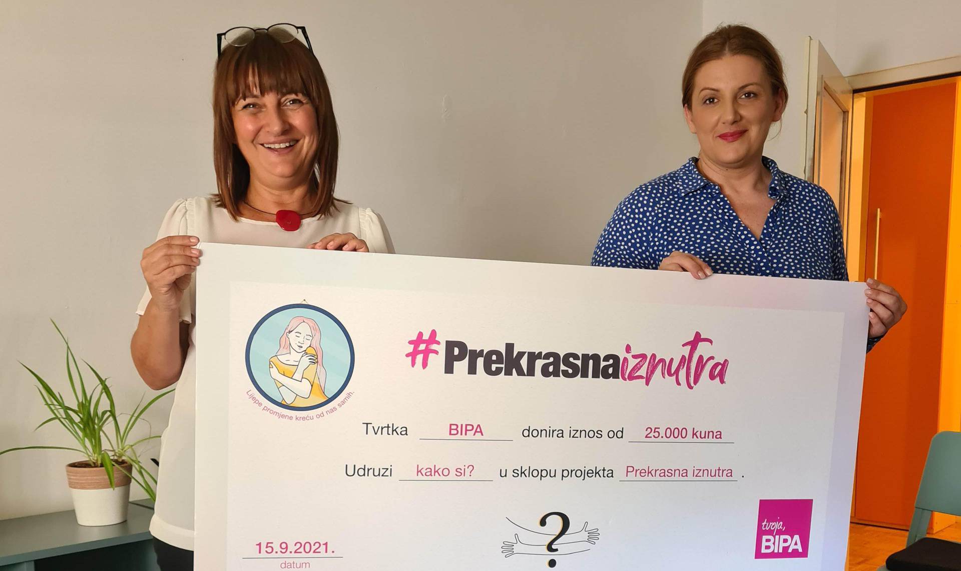 BIPA donirala 25.000 kn udruzi „kako si?“ u dugoj fazi kampanje #PrekrasnaIznutra