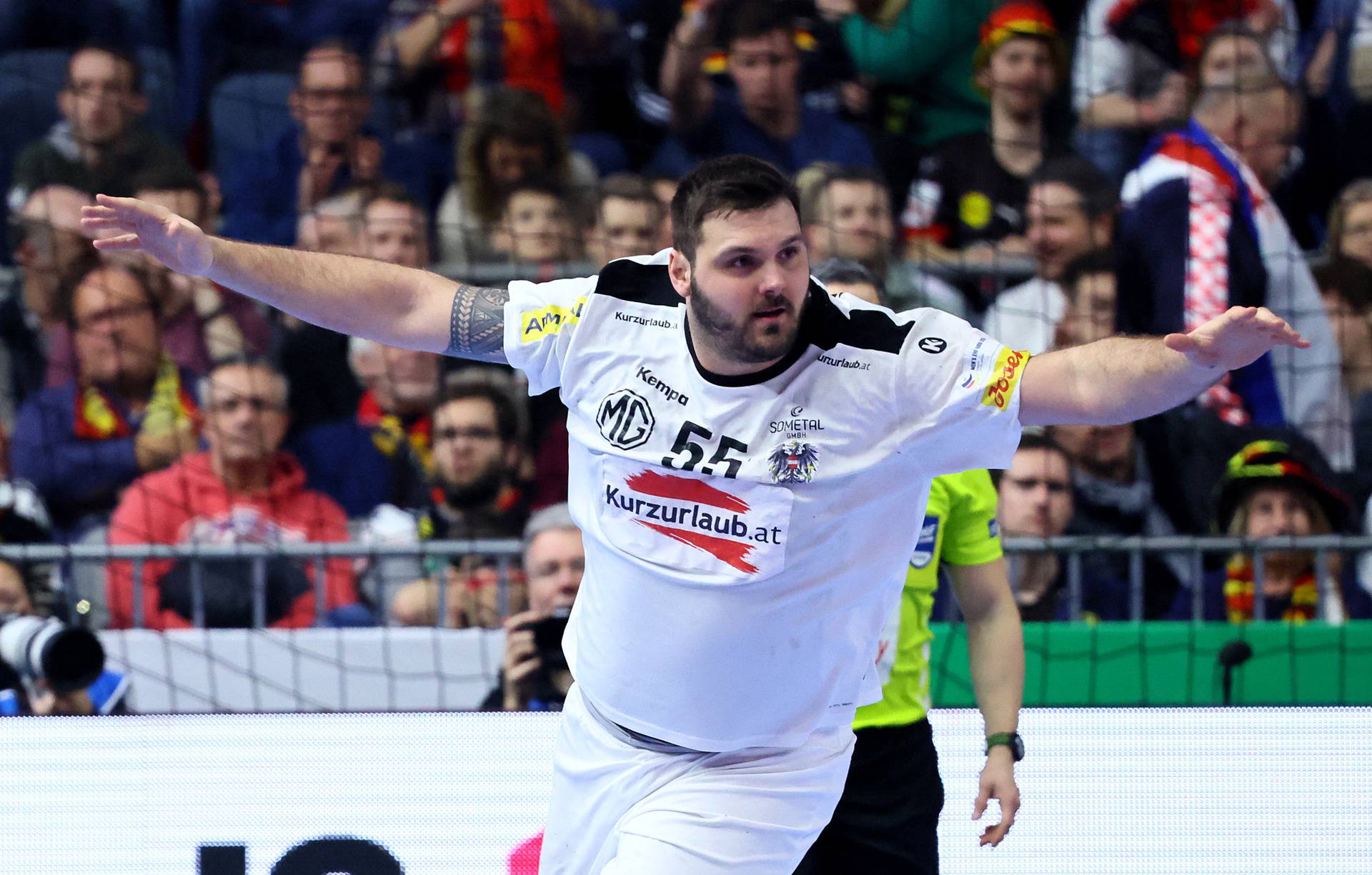 EHF 2024 Men's European Handball Championship - Main Round - Hungary v Austria