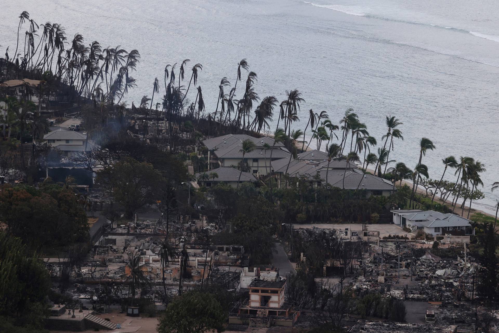 Wildfires driven by high winds hit Hawaiian island of Maui