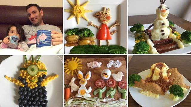 Supertata: Da kći zdravije jede dekorira hranu u likove iz crtića