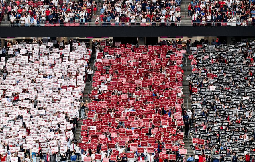 Memorial service for slain conservative commentator Charlie Kirk, in Glendale