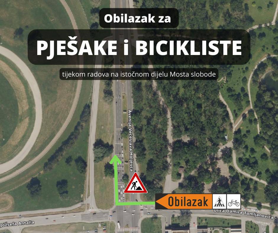 FOTO U utorak počinju radovi na Mostu slobode u Zagrebu: Ovo je nova regulacija prometa