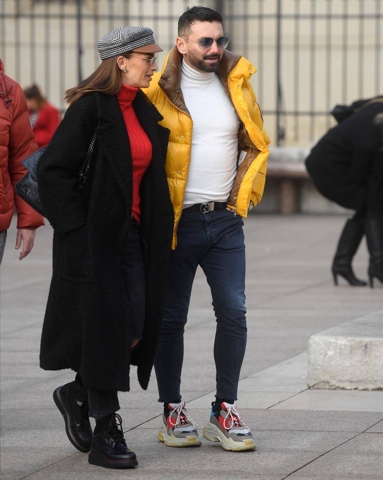Zagreb: Bruno Kovačević sa suprugom Mateom Franić u šetnji gradom