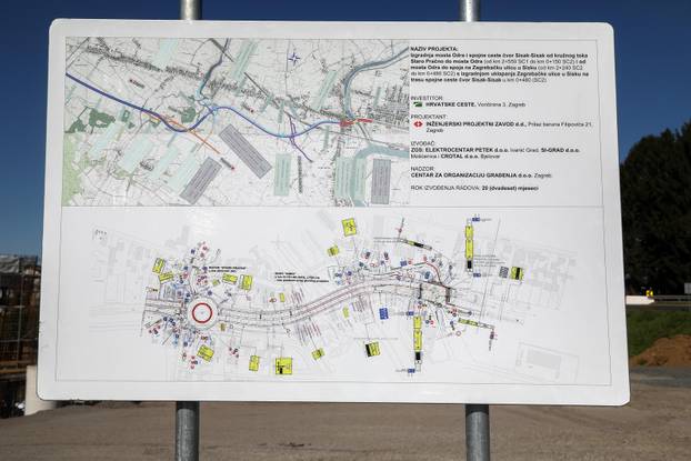 Izgradnja novog mosta preko rijeke Odre na ulasku u Sisak
