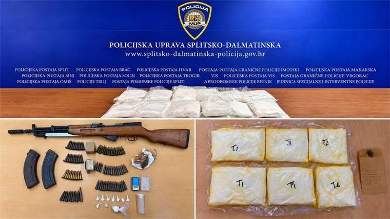 Nevjerojatna akcija: Pali dileri kod Splita. Kod jednog pronašli oružje i streljivo...