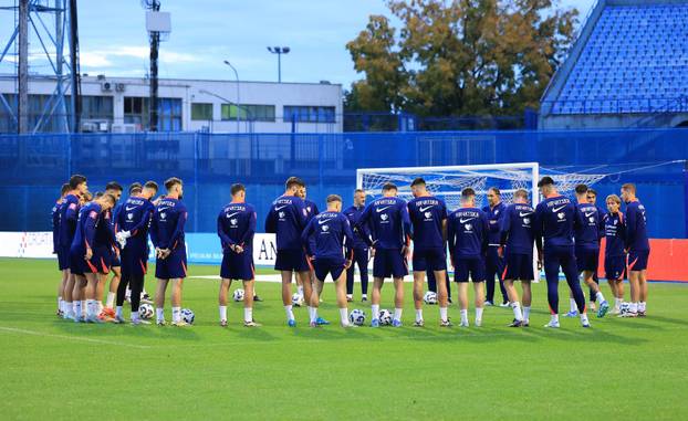 Zagreb: Trening hrvatske nogometne reprezentacije uoci utakmice protiv Skotske
