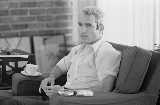 FILE PHOTO - Lt. Comdr. John S. McCain is interviewed after the Vietnam War