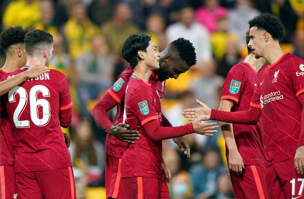 Norwich City v Liverpool - Carabao Cup - Third Round - Carrow Road