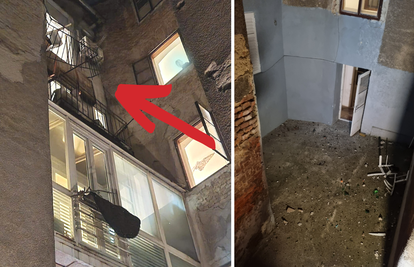 VIDEO Pogledajte kako se srušio balkon, stanari bili na njemu: 'Zgrada je u užasnom stanju'