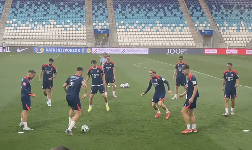 VIDEO Fruk jedini trenirao sam, Sučića nema. Pogledajte trening 'vatrenih' uoči sudara s Češkom