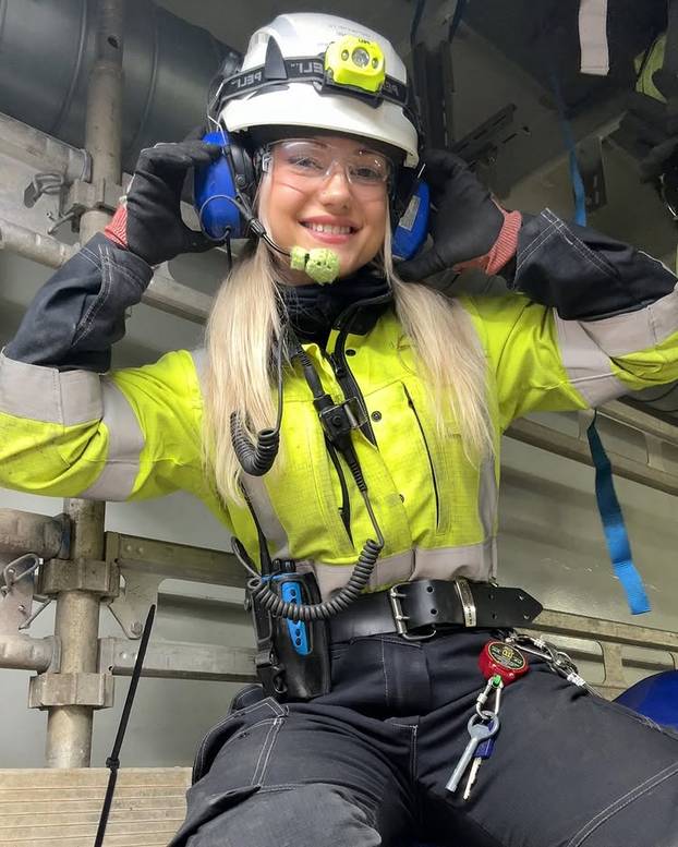 EXCLUSIVE: Female blue collar worker hits back at people who say she 'can't have pretty nails' – while fending off marriage offers from men who love her skills