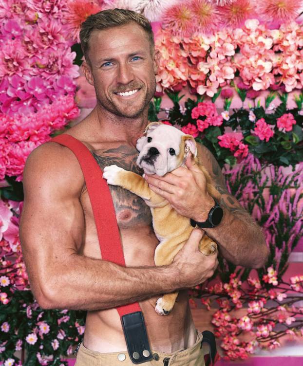 Hunky Firefighters Pose For Charity Calendar With Their Furry Friends