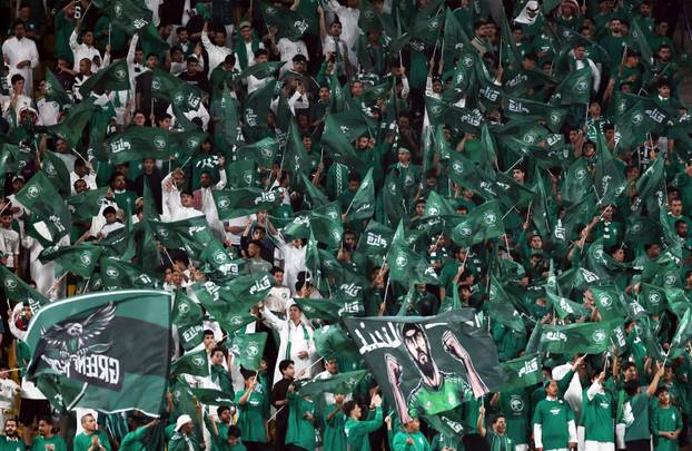 FILE PHOTO: Saudi Arabia fans in the stands