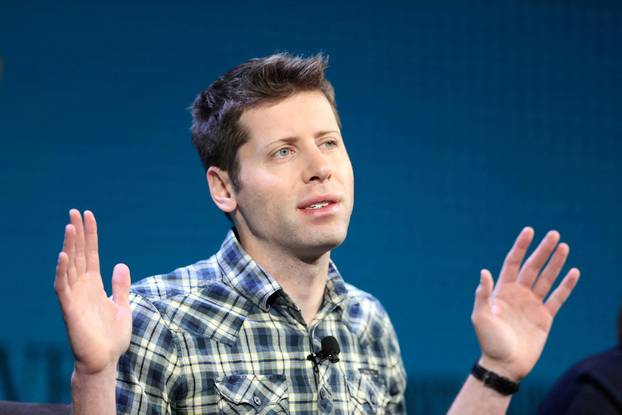 FILE PHOTO: Sam Altman speaks at the Wall Street Journal Digital Conference in Laguna Beach