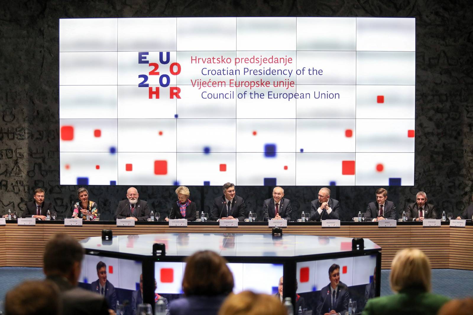 Zagreb: Sastanak članova Europske komisije sa članovima hrvatske Vlade