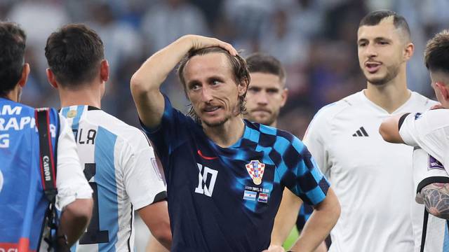 KATAR 2022 - Tuga na licima hrvatskih igrača nakon poraza od Argentine