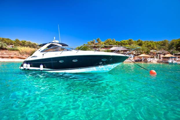 Palmizana bay on Pakleni Otoci islands turquoise yachting destin
