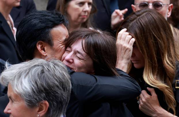 Funeral of late singer and actress Jane Birkin in Paris