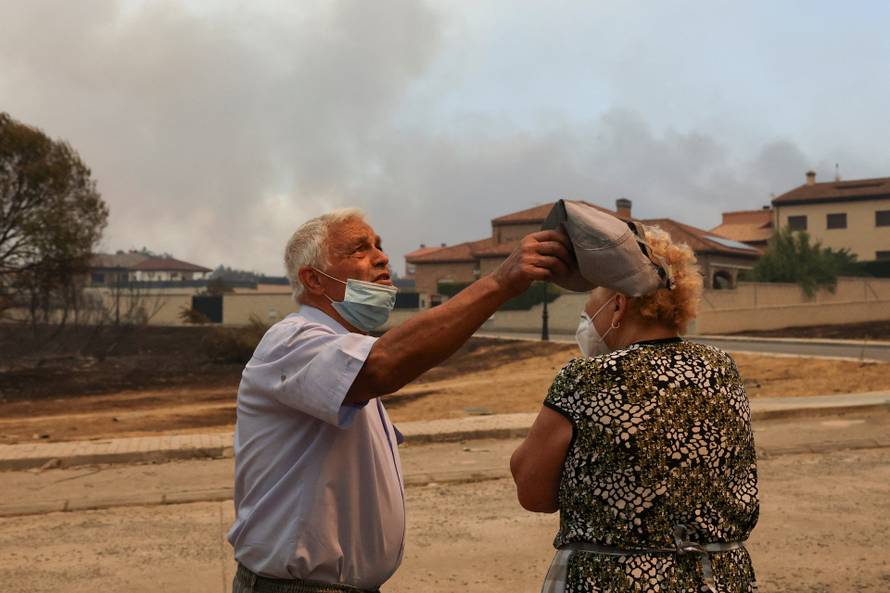 Wildfire in El Tiemblo, Spain