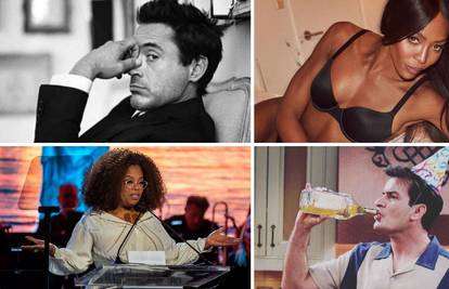 Oprah uzimala crack, Downey se počeo drogirati sa 6 godina