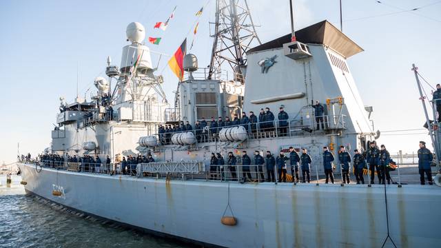 Return of the frigate Augsburg