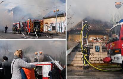 U gašenju požara u Zagrebu ozlijeđena dvojica vatrogasaca