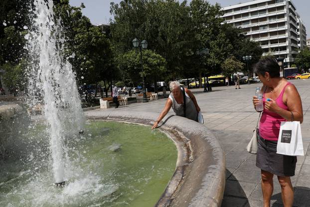Greece experiences heatwave, in Athens