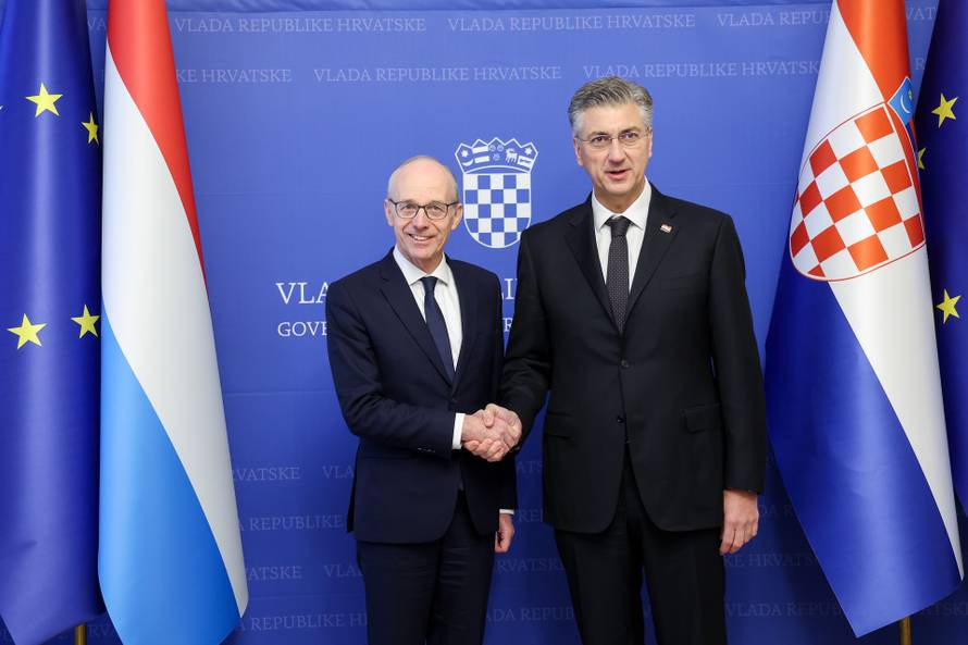 Andrej Plenković sastao se s predsjednikom Vlade Velikog Vojvodstva Luksemburga Lucom Friedenom