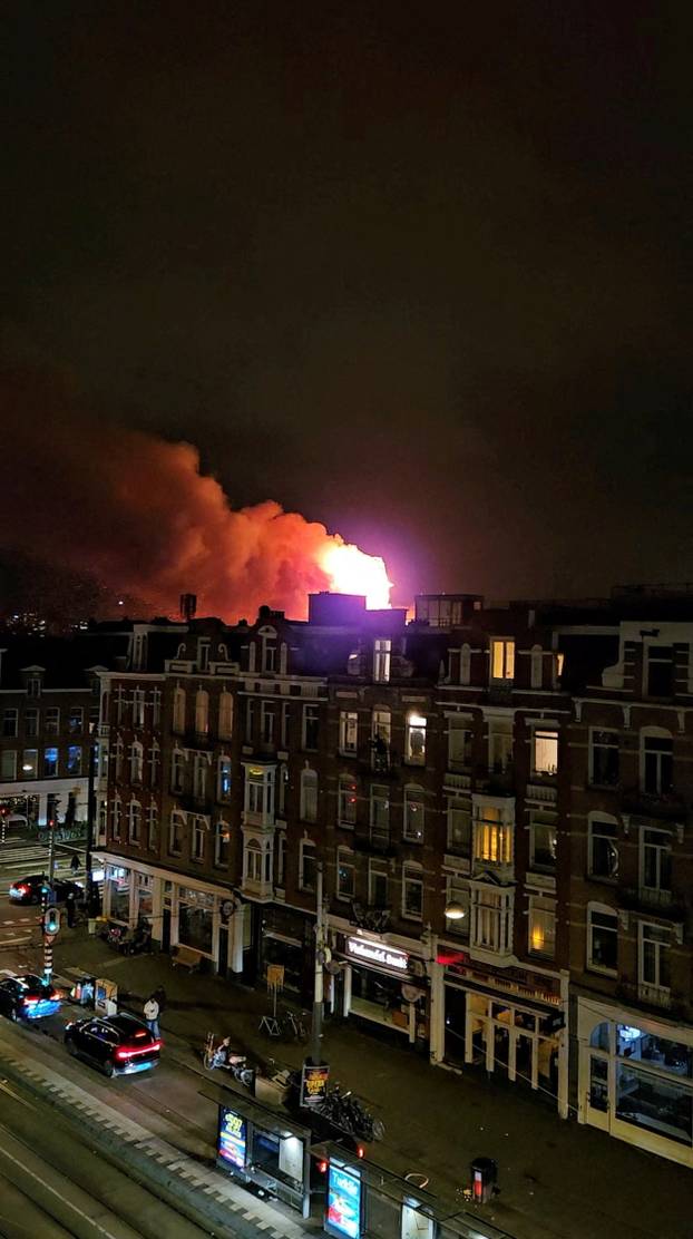 Fire at Vondelkerk church in Amsterdam