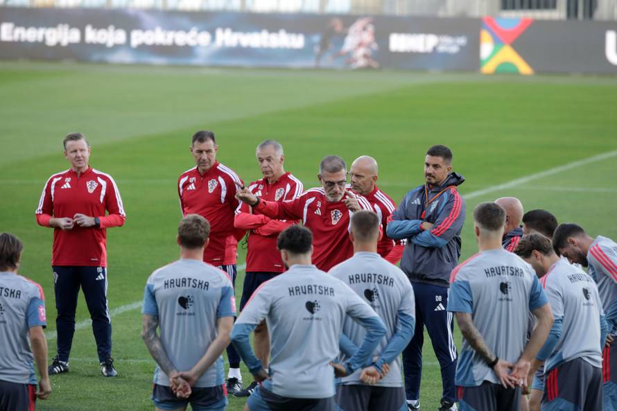 Rijeka: Trening Hrvatske nogometne reprezentacije na Rujevici