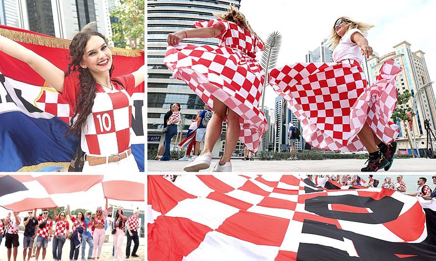 Hrvatski navijači napravili ludnicu: Kockice obojile centar Dohe, ore se hrvatske pjesme