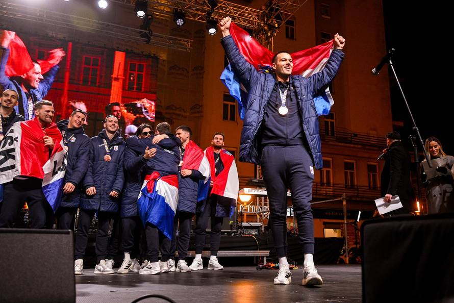 Zagreb: Svečani doček rukometnih reprezentativaca nakon osvojene bronce na Europskom prvenstvu