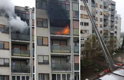 Požar na balkonu izbio je zbog opuška u košu za smeće