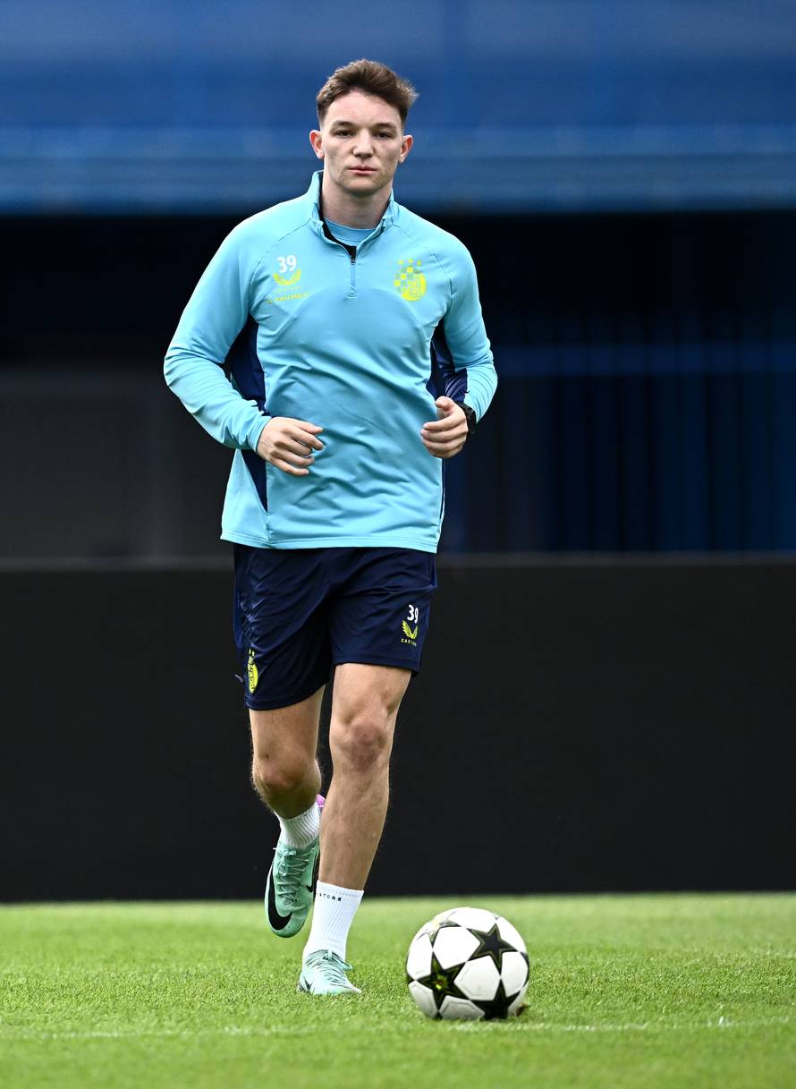 Zagreb: Trening nogometaša Dinama uoči odlaska u Muenchen