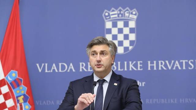 Zagreb: Konferencija za medije predsjednika Vlade Andreja Plenkovića