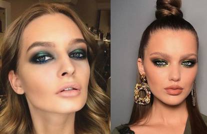 Make-up koji ističe oči: Zelene nijanse pojačane sjajem zlata