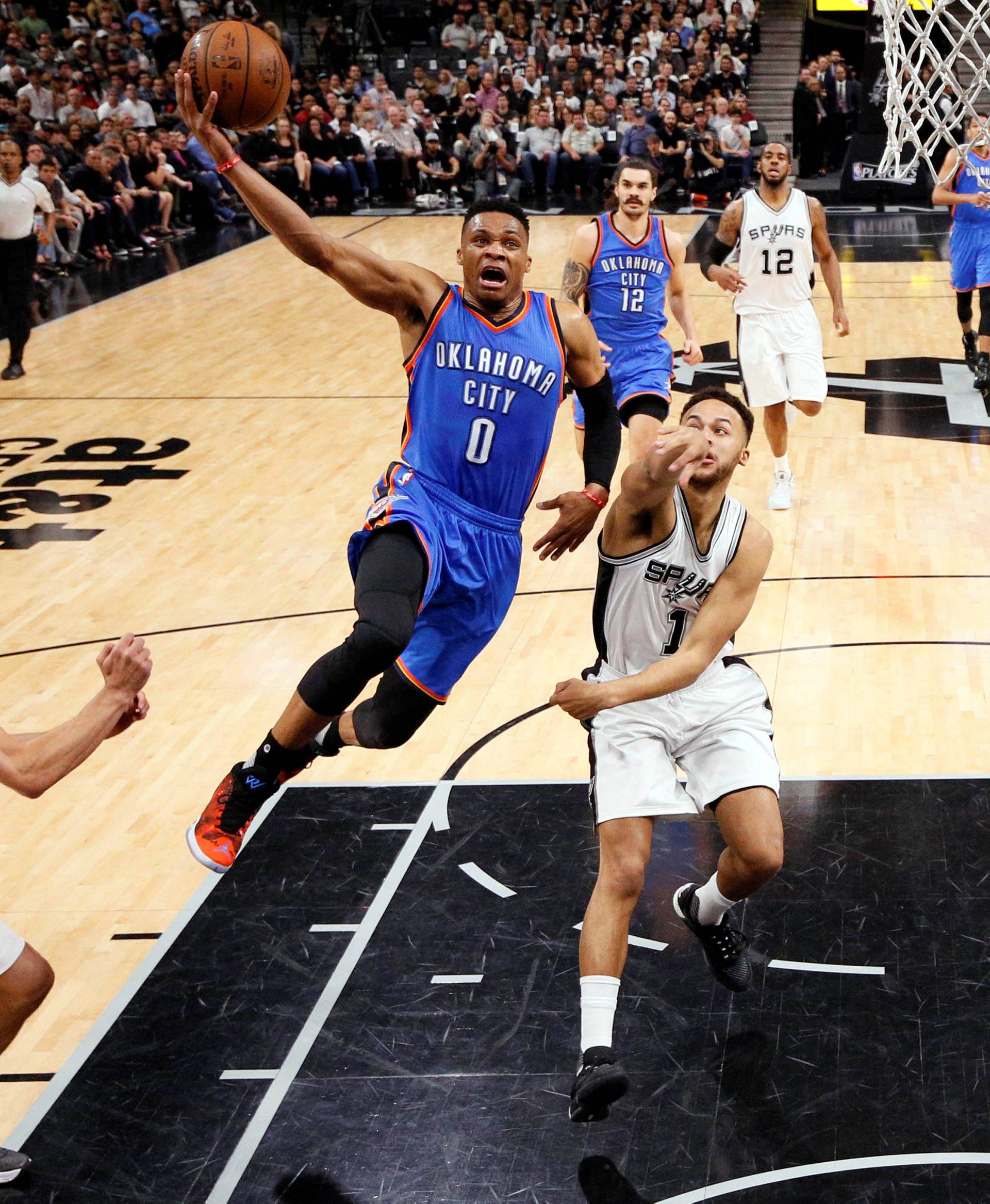 NBA: Playoffs-Oklahoma City Thunder at San Antonio Spurs