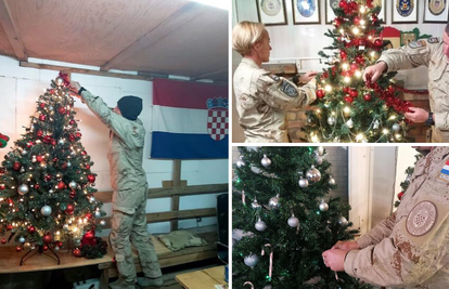 Hrvatski vojnici čestitali Božić iz Afganistana i okitili drvca