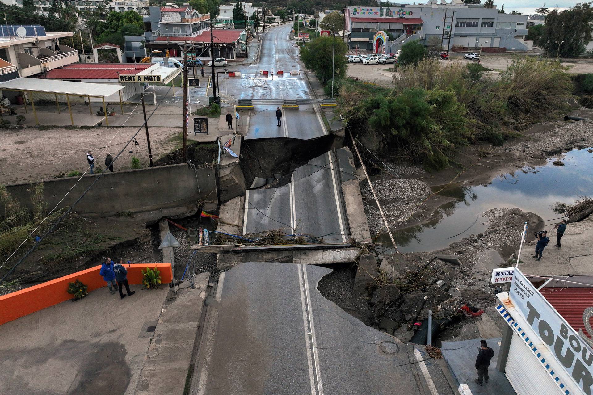 Storm Bora floods homes, streets in Greek island of Rhodes