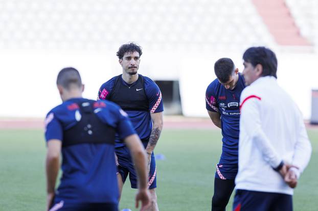 Split: Trening hrvatske nogometne reprezentacije na Poljudu