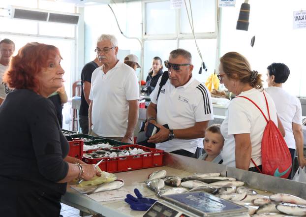 Šibenik: Ponuda ribe na ribarnici