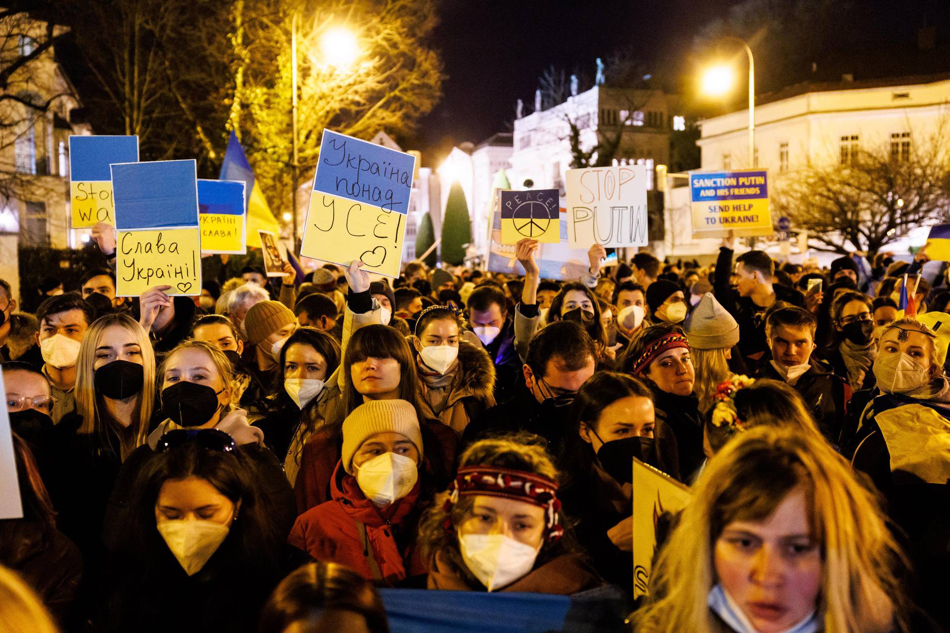 Ukraine conflict - protests in Munich