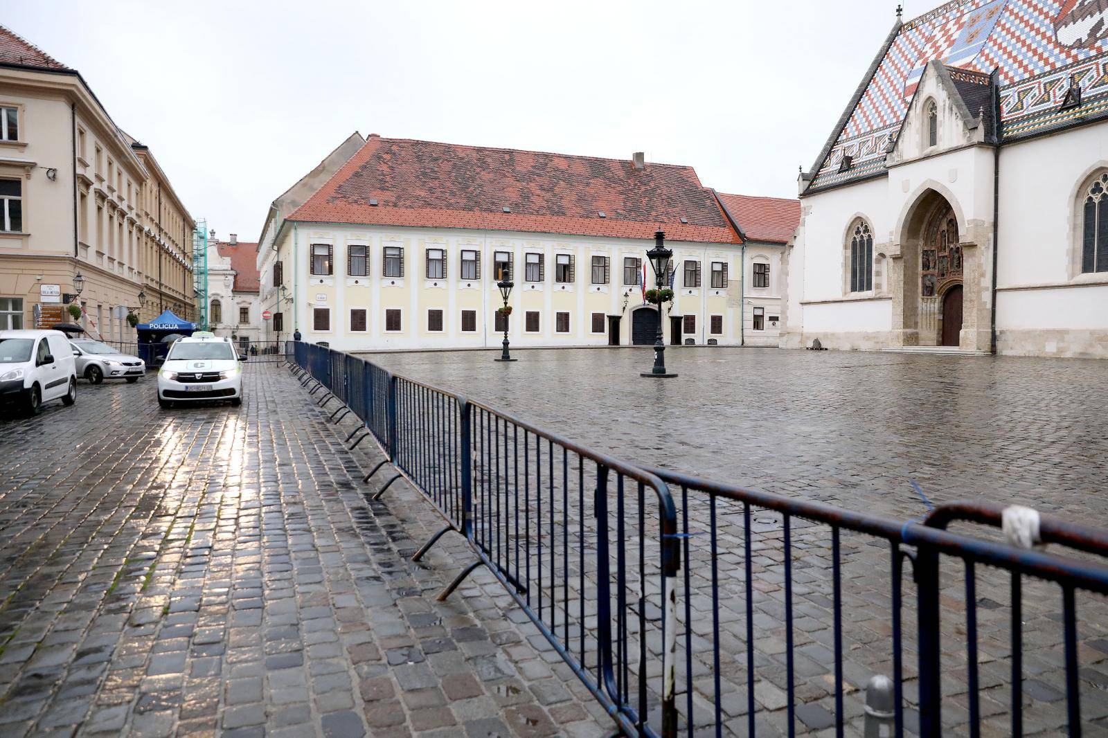 Zagreb: Nakon pokušaja ubojstva policajca pristup Markovom trgu je ograničen