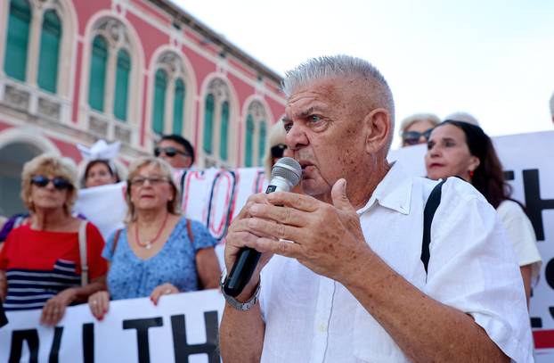 Split: Građani ponovno prosvjeduju protiv broda Moby Drea