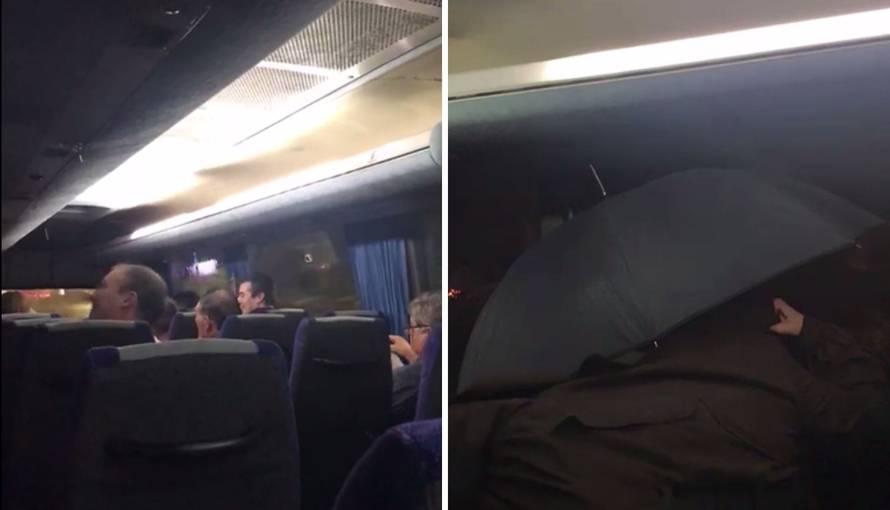 Prokišnjavao bus: 'Sve je bilo mokro, otvorili smo kišobrane'