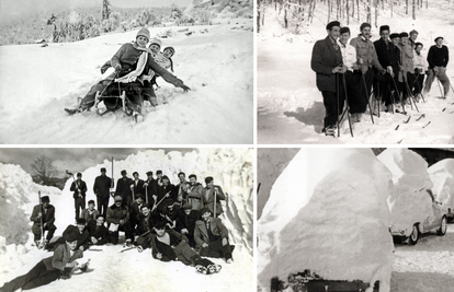 Prave goranske zime kroz stare fotografije: 'Imali smo konjske ralice i brigade za lopatanje'